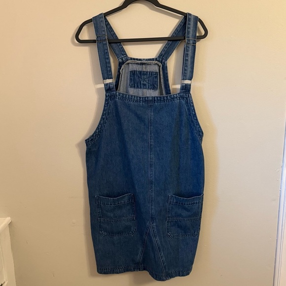 Denim Overall Dress - Picture 1 of 6
